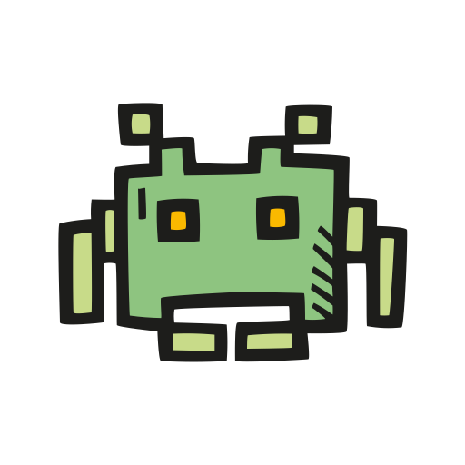 Space Invaders Alien Png Image Hd (black, gray)