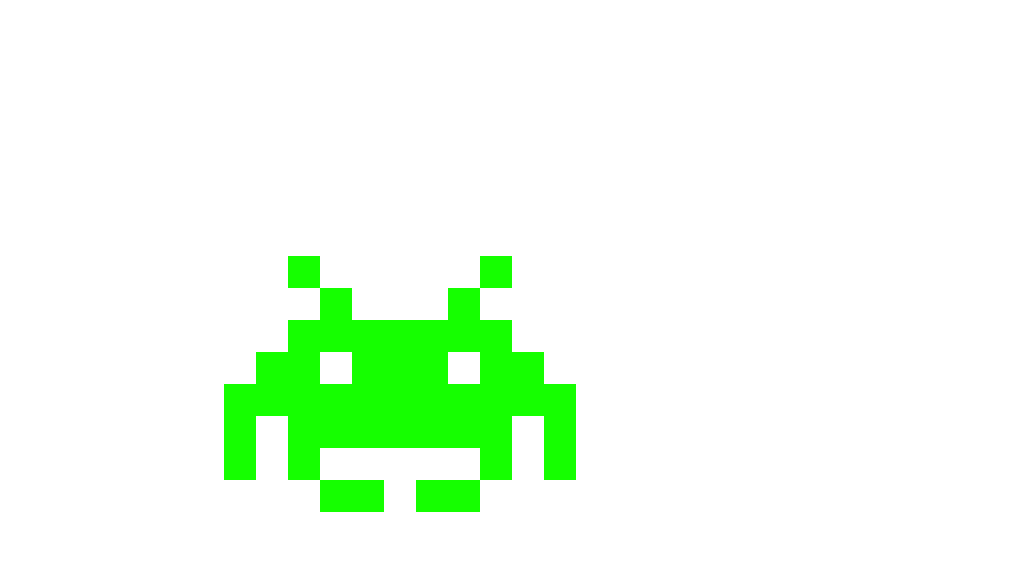 Space Invaders Alien Png Photo (mint, beige, lime, white)