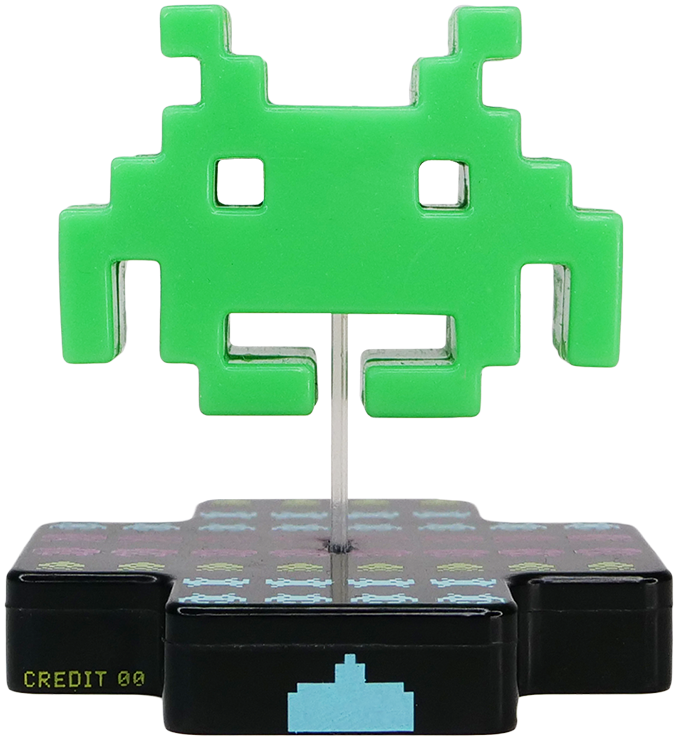 Space Invaders Alien Png (black, teal)