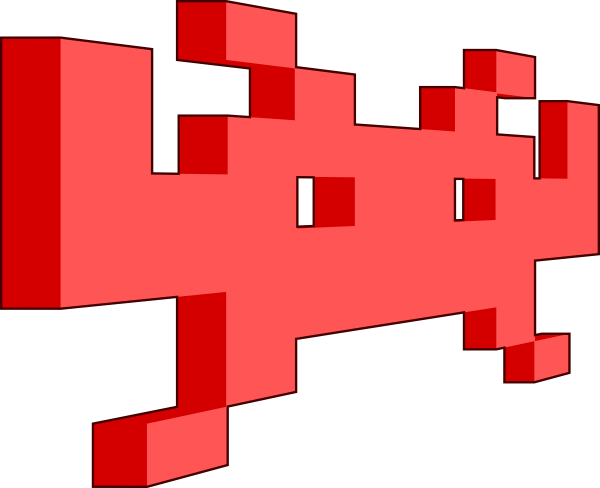 Space Invaders Png Photos (maroon, salmon, red, white)