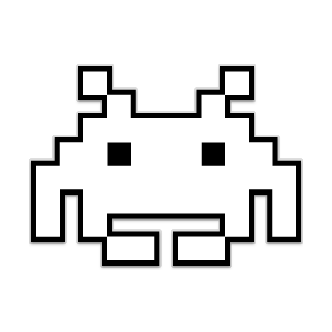 Space Invaders Png Photos (indigo, gray, white, black, silver)