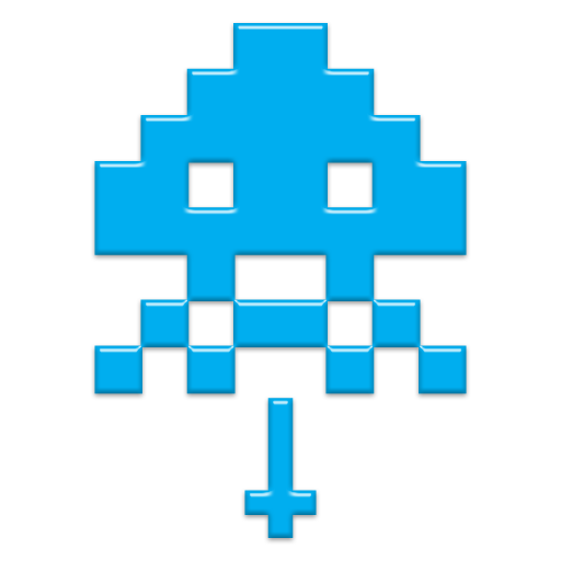 Space Invaders Png Picture (black, greenish blue, lavender, white)