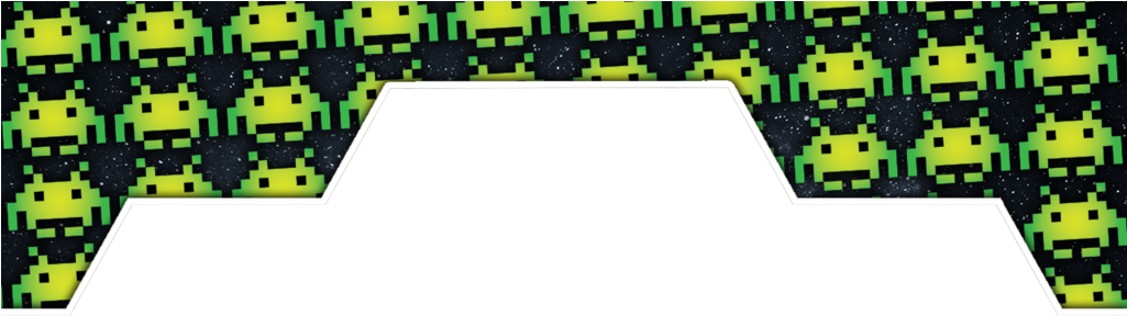 Space Invaders Png (gold, indigo, black)