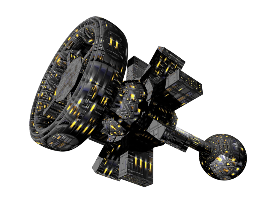 Spacecraft Png Clipart (black)