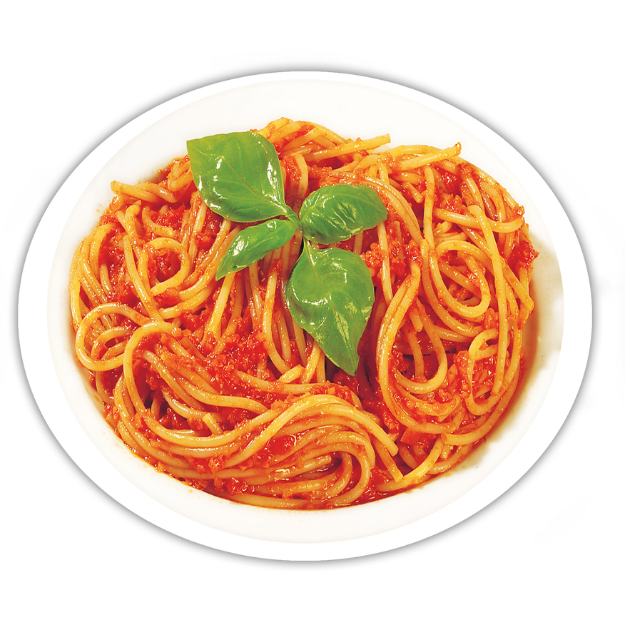 Spaghetti Meatballs Png Clipart (black, white)