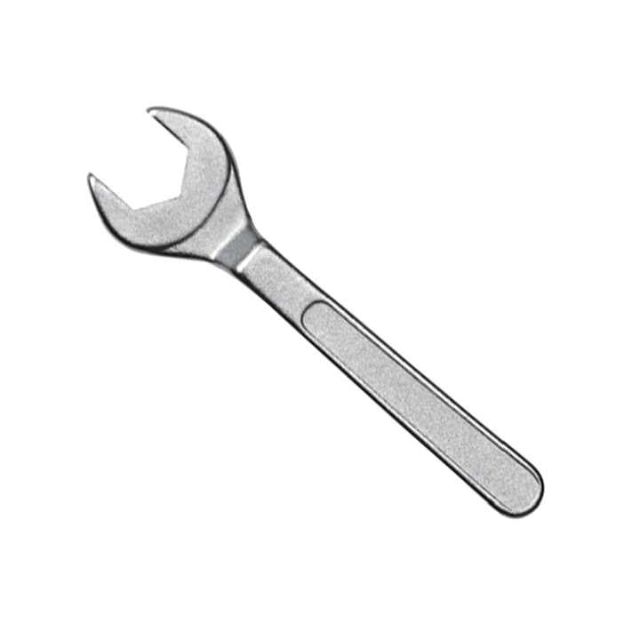 Spanner Png Image Free Download (white, silver)