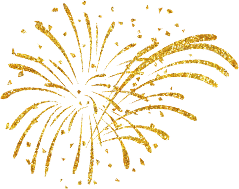 Sparkle Gold Fireworks Png File (black)