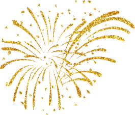 Sparkle Gold Fireworks Png Photos (black)