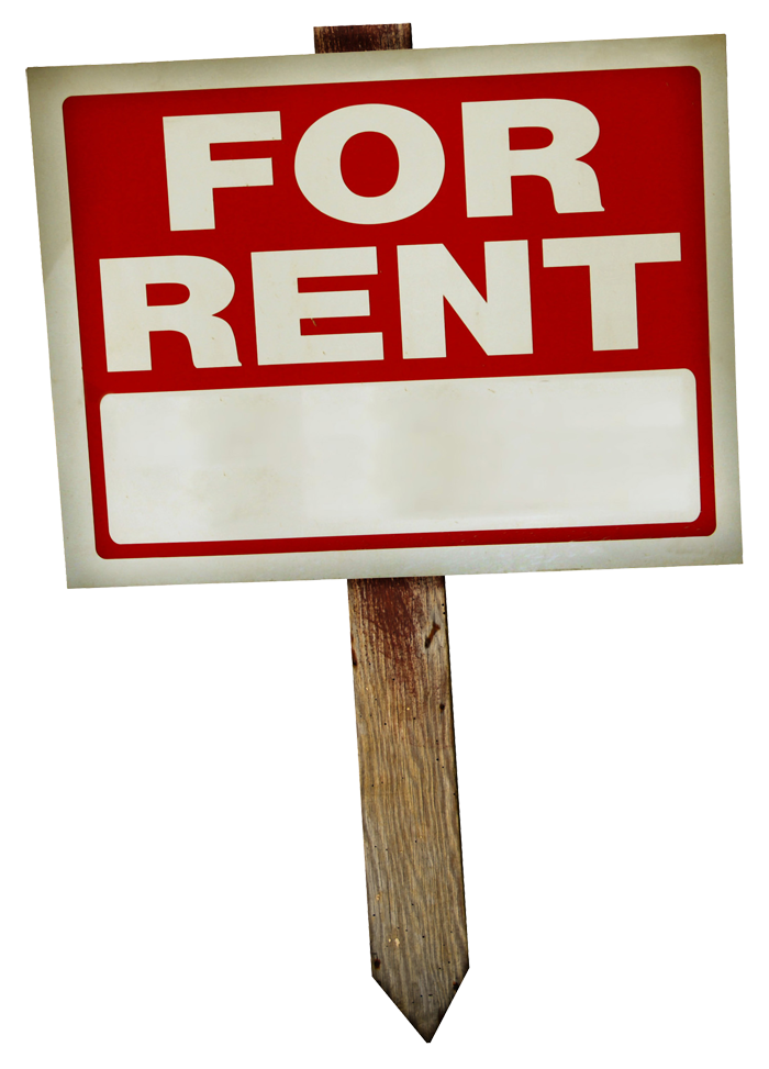 Apartment For Rent Sign Png Cutout (beige, maroon, white)