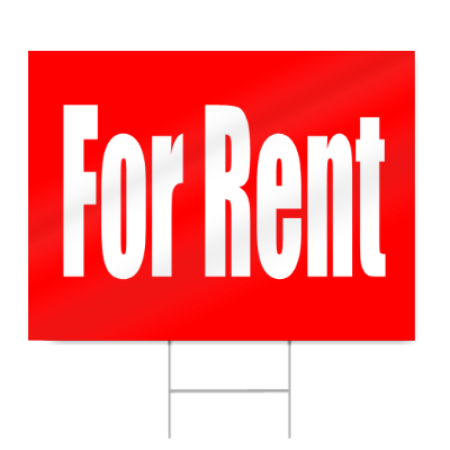 Apartment For Rent Sign Png Pic (chocolate, red, white, silver)