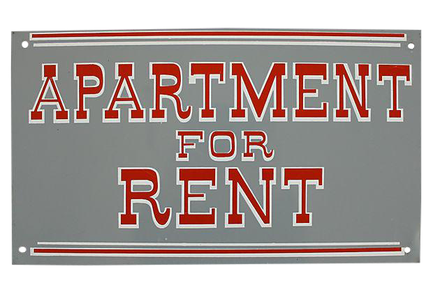 Apartment For Rent Sign Png (gray, white)