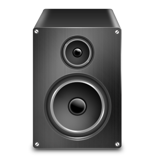 Speaker Computer Png File (indigo, black, white)