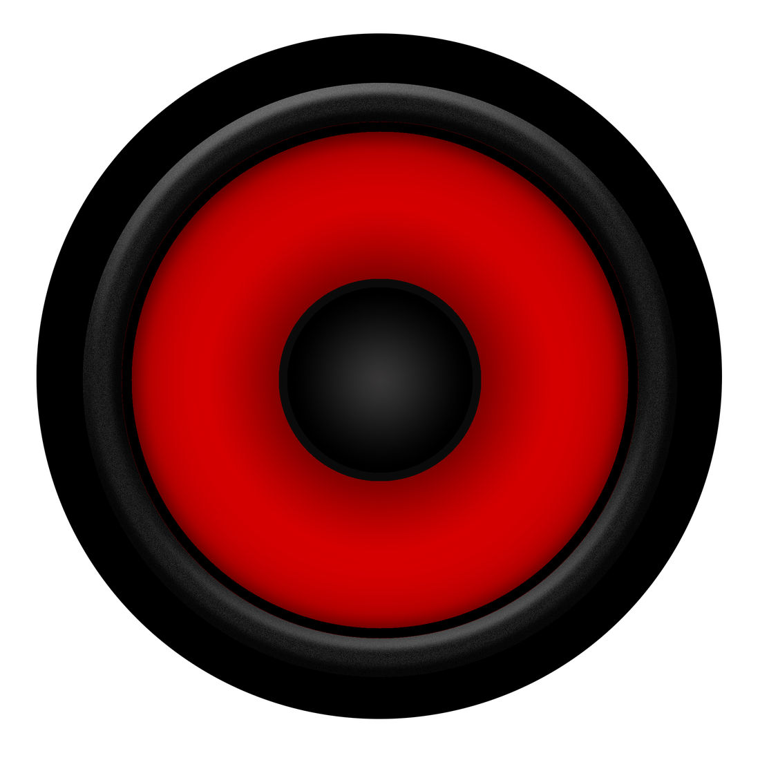 Speaker Sound Png (black, red)