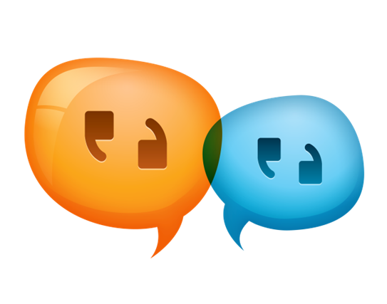 Speaking Listen Png Cutout (gray, orange)