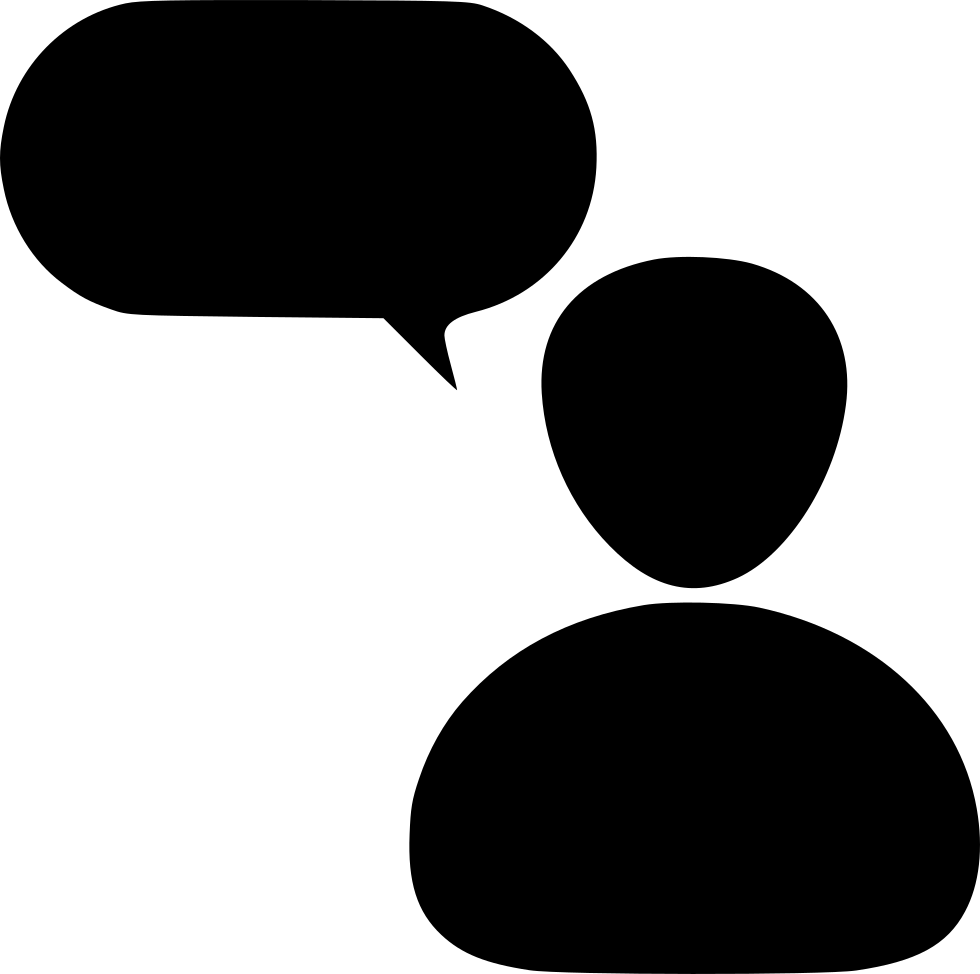 Speaking Talk Png Image (black, white)