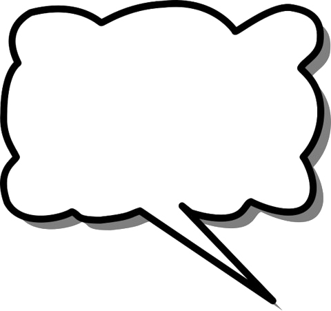 Speech Bubble Png Free Download 1 (white, gray, black)