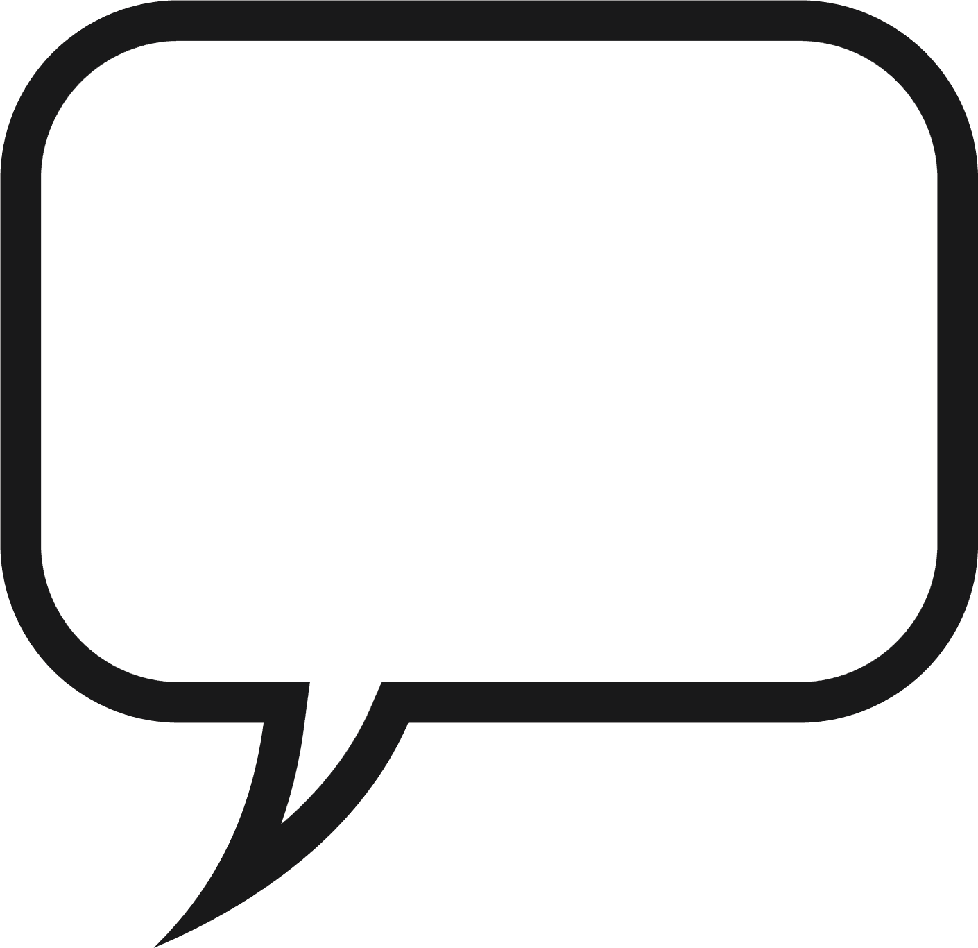 Speech Bubble Png Image (white, lavender, black, silver)