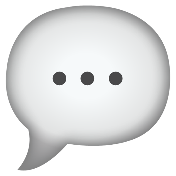 Speech Bubble Png Transparent 1 (white, lavender, black)