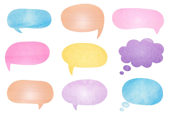 Speech Bubble Transparent Background 1 (pink, white)