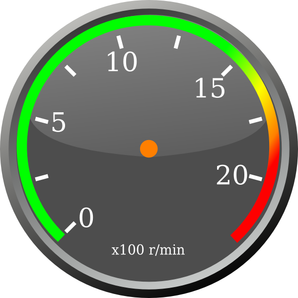 Speedometer Car Png Photo (black, lime, gray)