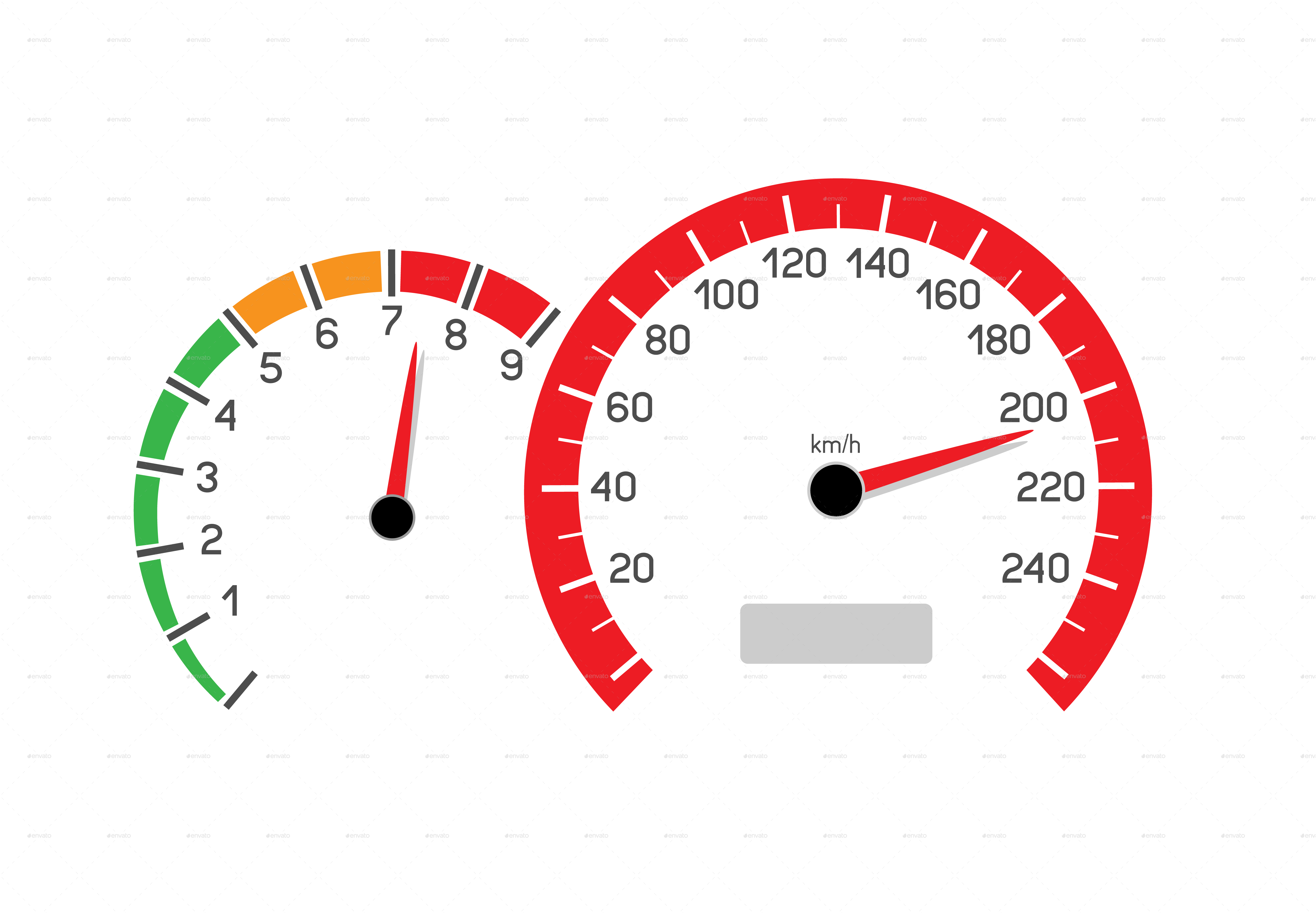 Speedometer Png Pic (black)