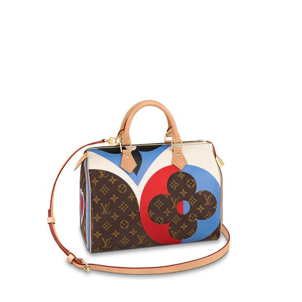 Speedy Bag Png Image (beige, maroon, black)