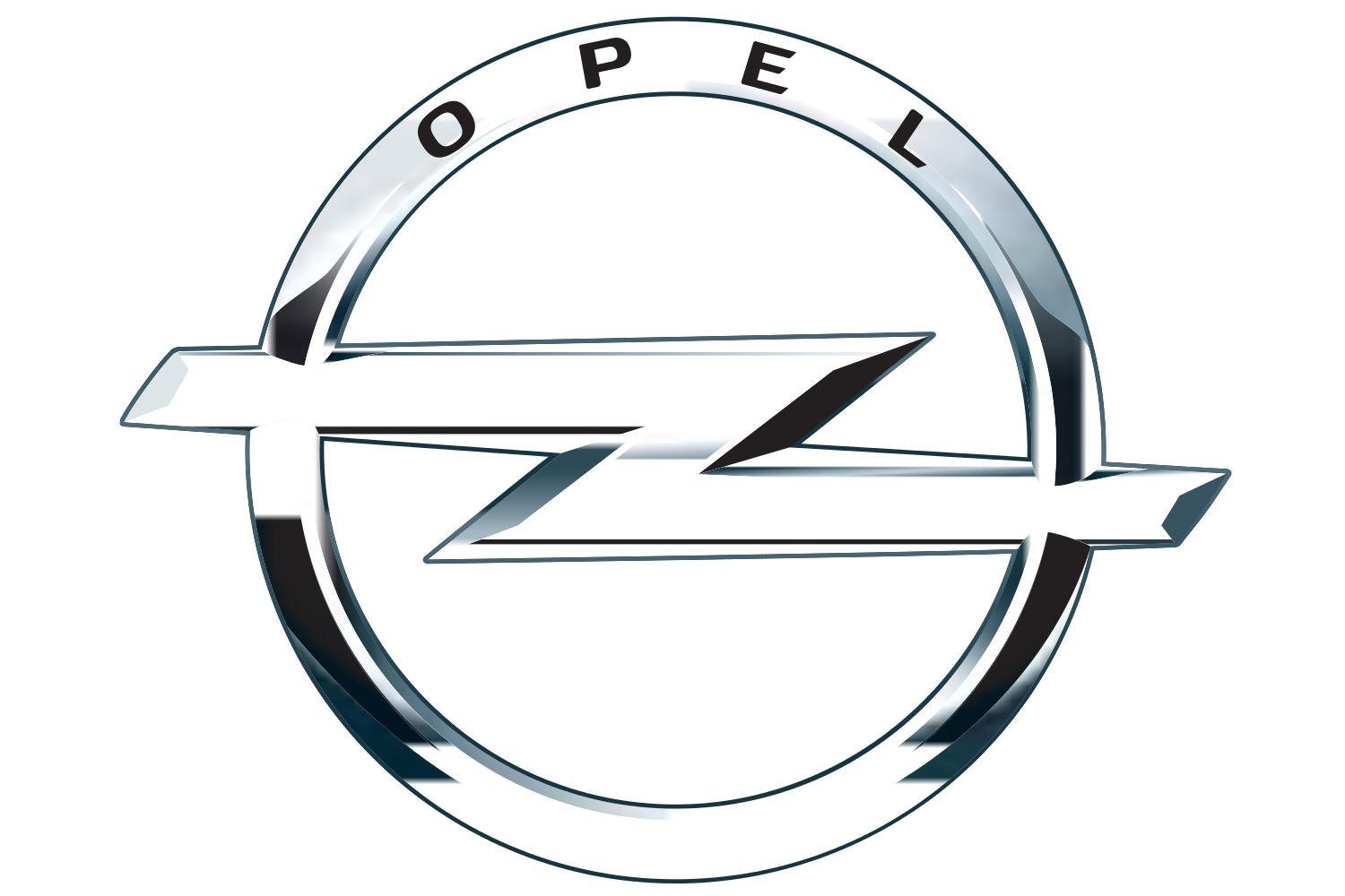 Opel Logo Png Free Image (black, white, silver)