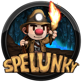 Spelunky Logo Png Hd (white, indigo, black)