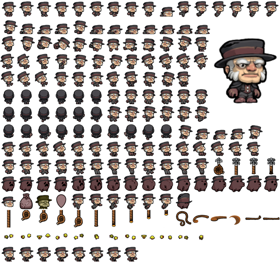 Spelunky Png Isolated Photo (black)