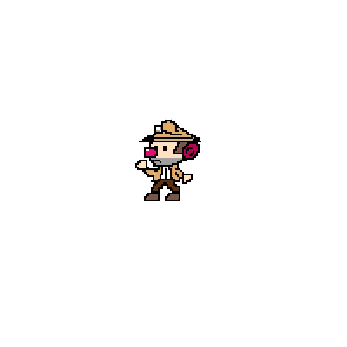 Spelunky Transparent Background (gray, olive, black)