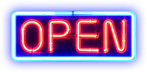 Open Sign Png Pic (silver, black, plum)