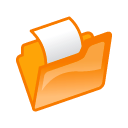 Openfolderorange Free Nobackground Png Icon Download (orange, salmon, black, white)