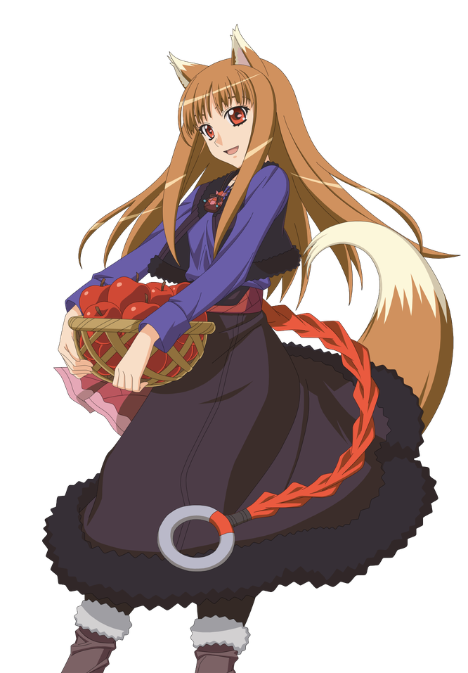 Spice And Wolf Transparent Png (gray, indigo, salmon, black)