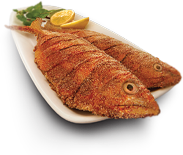 Spicy Fried Fish Png Image (black)