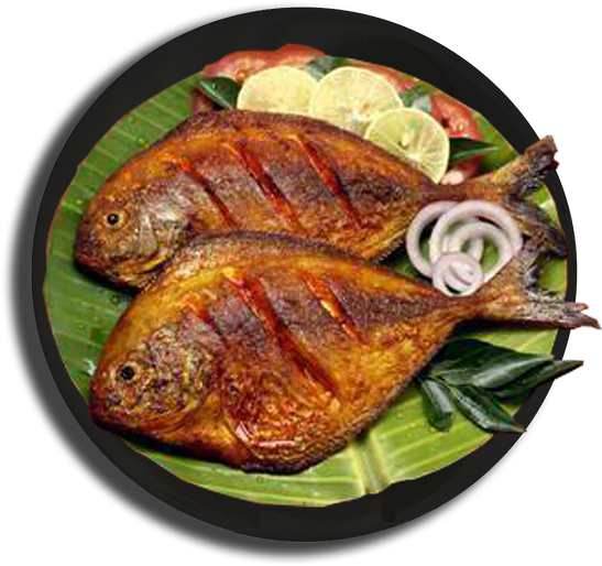 Spicy Fried Fish Png Photos (black)