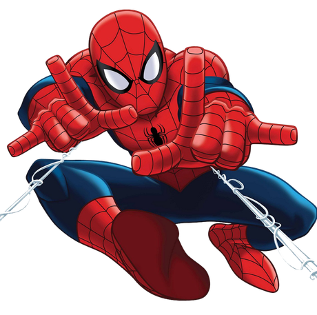 Spider Man Cartoon Png File (navy, maroon, black, red)