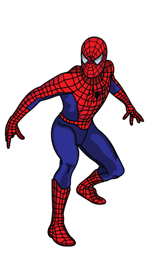 Spider Man Cartoon Png Hd (navy, indigo, black)