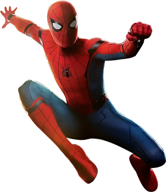 Spider Man Far From Home Png Isolated File (black)