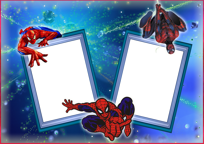 Spider Man Frame Png Hd Isolated (white, teal, navy, black, gray)