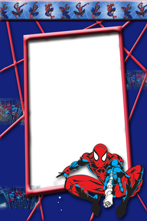 Spider Man Frame Png Photo (navy, black)