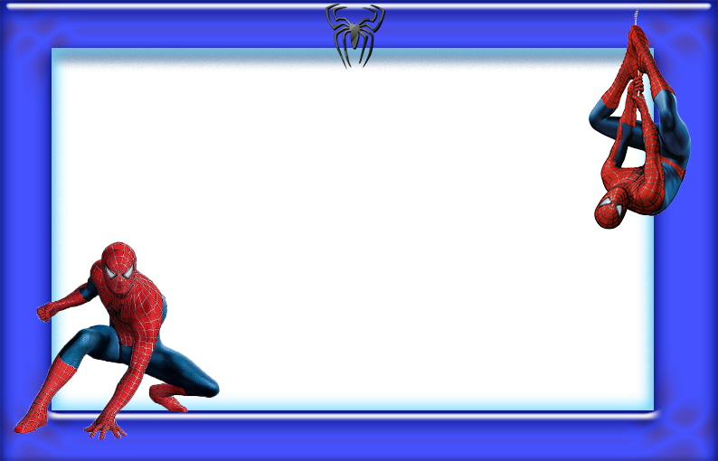 Spider Man Frame Png Pic (blue, navy, gray, black)