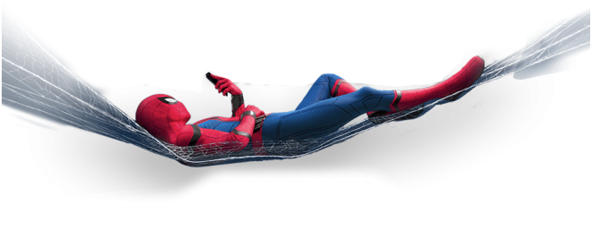 Spider Man Homecoming Png Transparent (black)