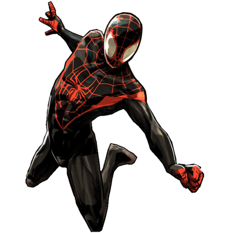 Spider Man Into The Spider Verse Download Png Image (black)