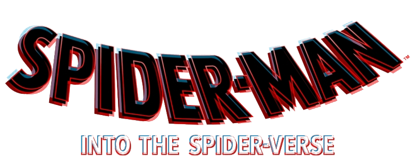 Spider Man Into The Spider Verse Logo Png Image (white, black)