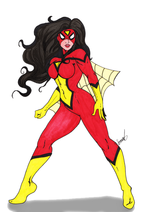 Spider Woman Png Hd (silver, gray, black)