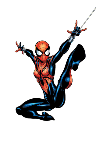 Spider Woman Png Transparent Image (black)