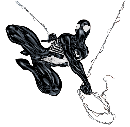 Spiderman Black Png Clipart (black)