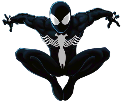 Spiderman Black Png File (black, silver)