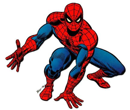 Spiderman Comic Png Hd (black, red)