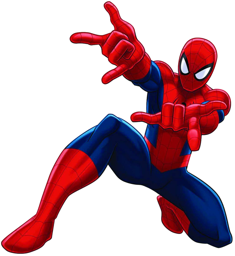 Spiderman Picture Png (navy, black)